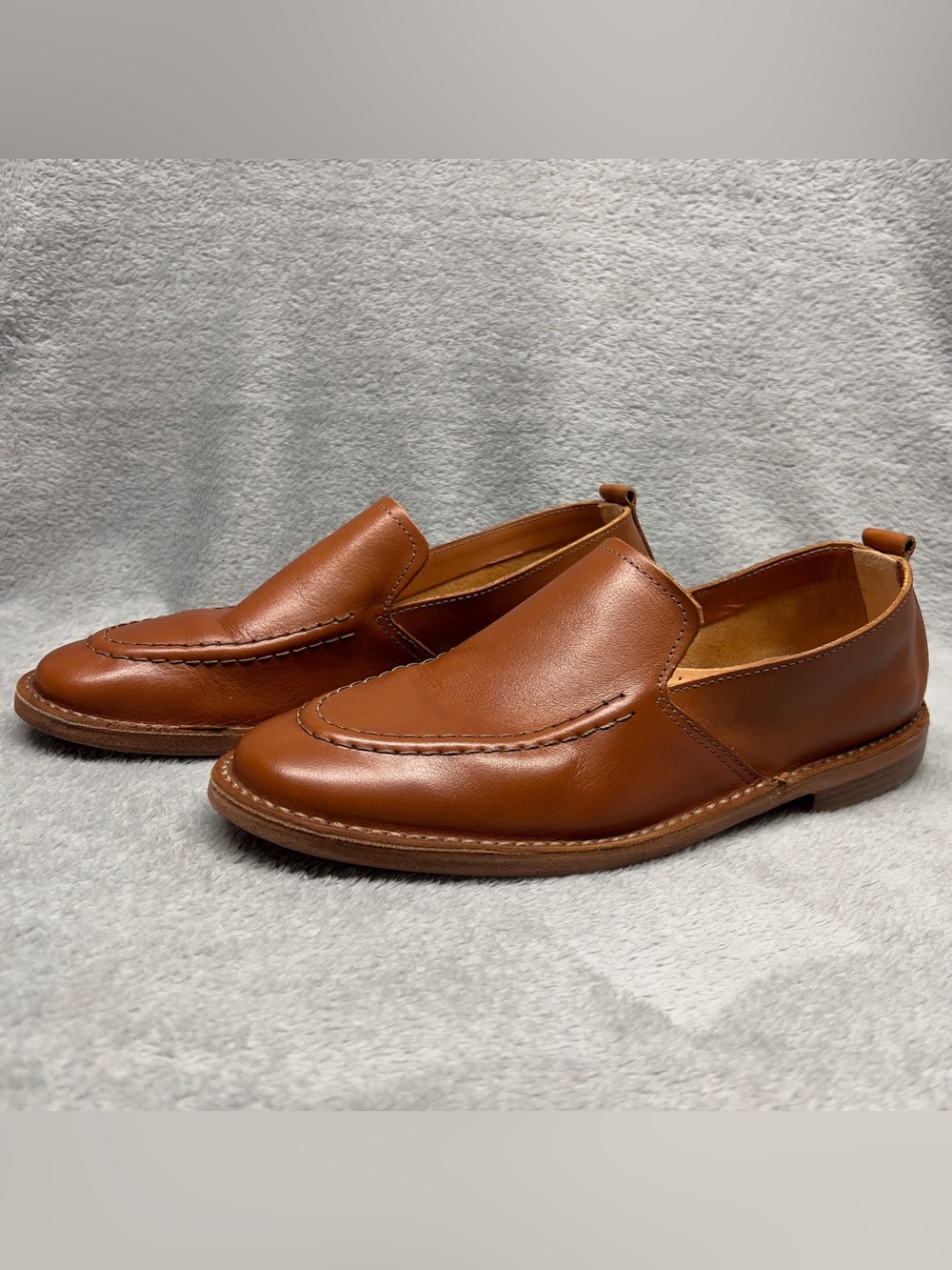 Astorflex Patnoflex Travel Stitch Loafer Men's Size 9 Tan Buffalo Leather Italy